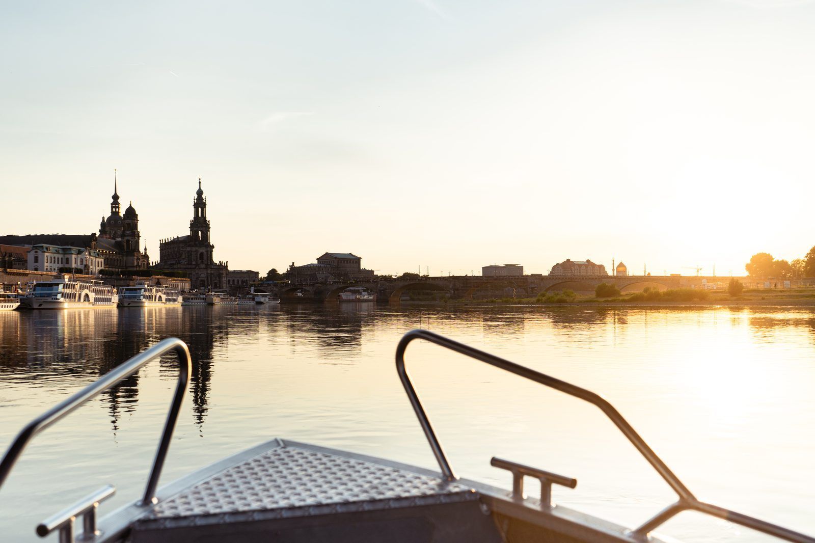 Sonnenuntergang über Dresden